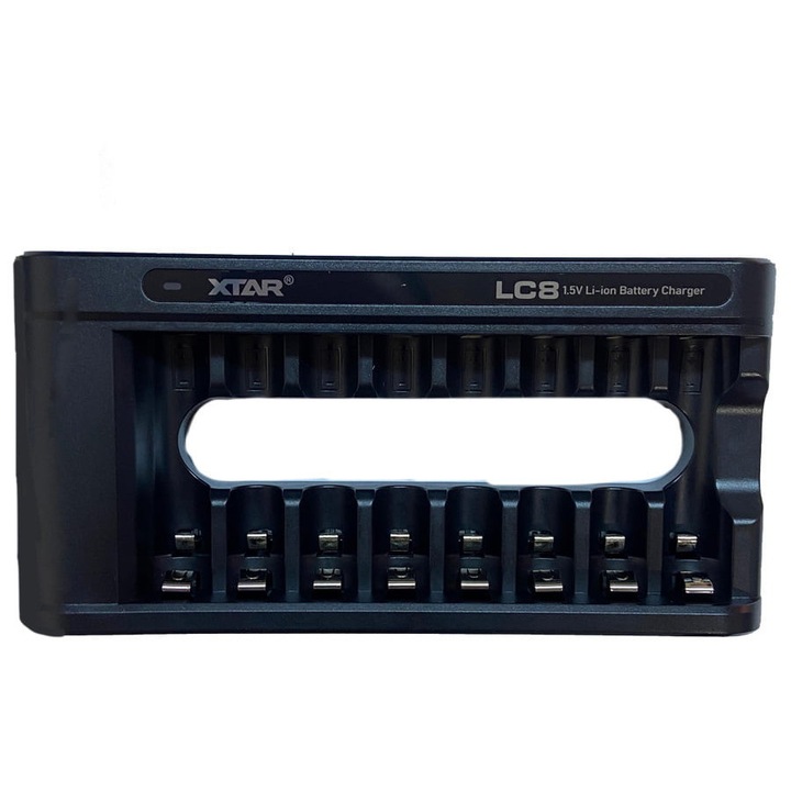 Зарядно устройство за 8 батерии XTAR, Li-ion, USB тип C, универсално