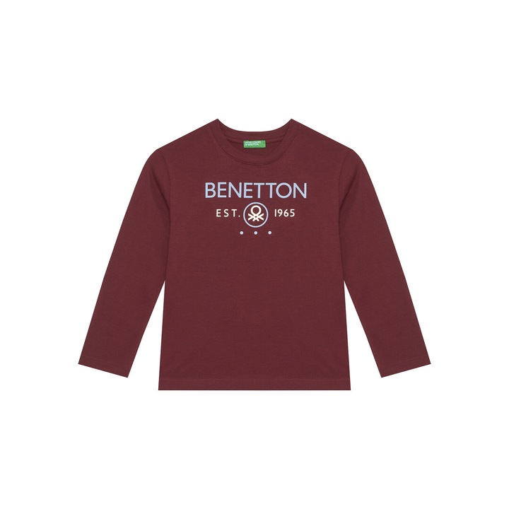 Bluza copii, United Colors of Benetton, bordo, 168 CM