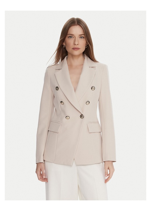 Sacou dama MARYLEY, bej, fabricat din material de calitate