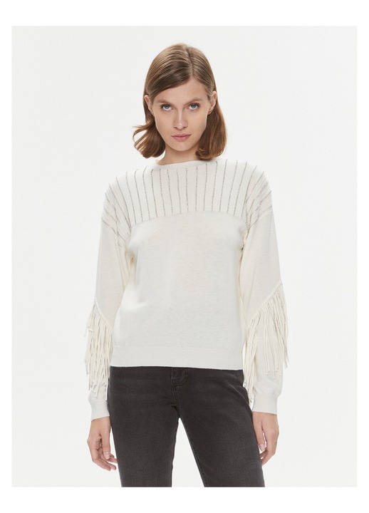 Pulover dama, Pinko, lana/poliamida/acril, ecru, XL INTL