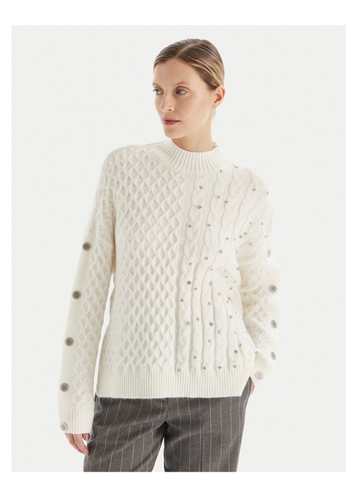 Bluza dama Fracomina, ecru, textil