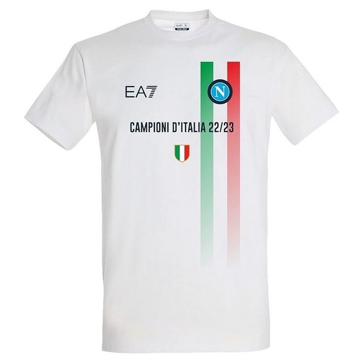 Tricou alb SSC NAPOLI CELEBRATIV Campionii Italiei 22/23, alb, 6 ani