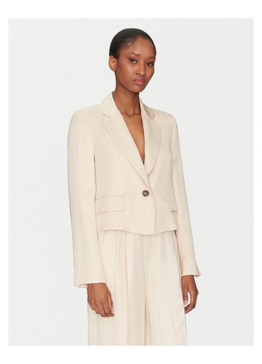 Sacou dama, Marella, viscoza, bej, sistem inchidere nasturi, 46 EU