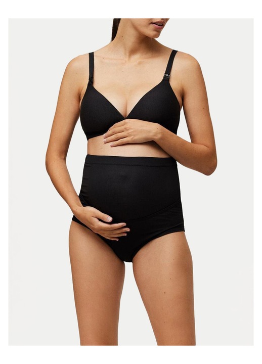 Бикини за бременни Ysabel Mora, черни, дамско бельо, M INTL