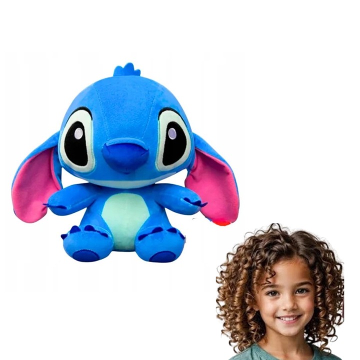 Mascota, OEM, Stitch, 30 cm, moale, dragut, multicolor, fara elemente suplimentare, material: plus, caracteristici: placut la atingere, usor de spalat, sigur pentru