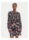 Rochie casual Desigual, negru multicolor, fabrica de calitate
