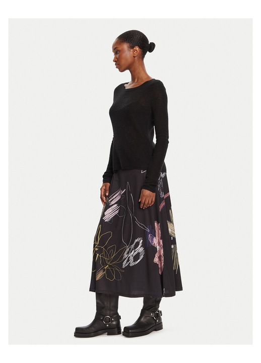Rochie casual dama Desigual, negru, fabrica de calitate