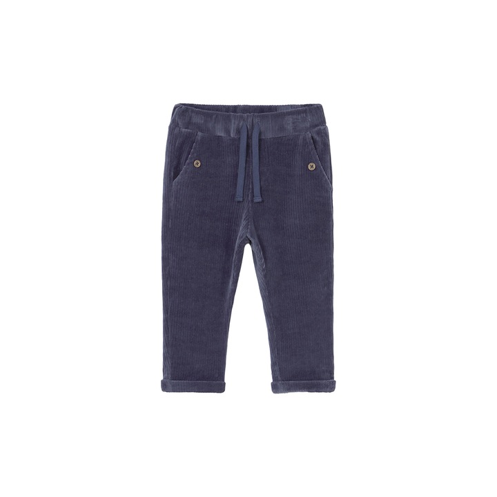 Pantaloni copii Mayoral, bleumarin, material