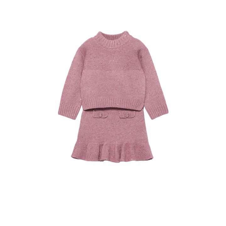 Compleu copii, Abel and Lula, set, roz, 57% acril, 40% poliester, 3% elastan, 176 CM