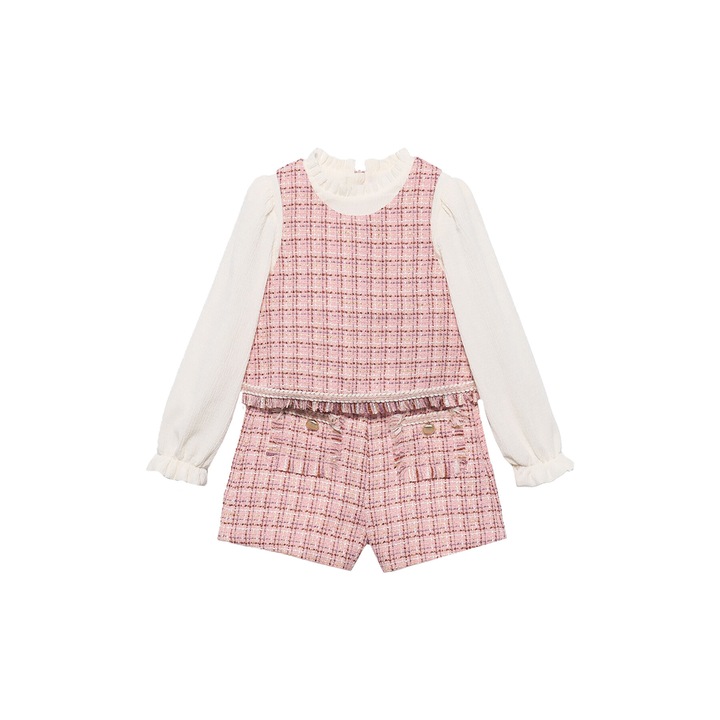 Compleu copii, Abel and Lula, roz/alb, 164 CM