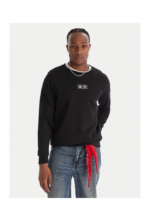 Hanorac barbati Kappa, negru, S INTL