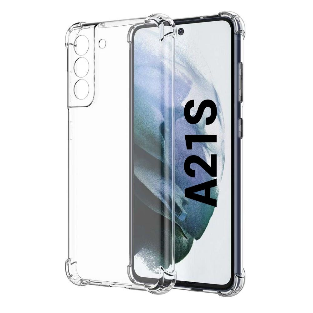 Husa de silicon antisoc pentru Samsung A21S (A217) Transparent