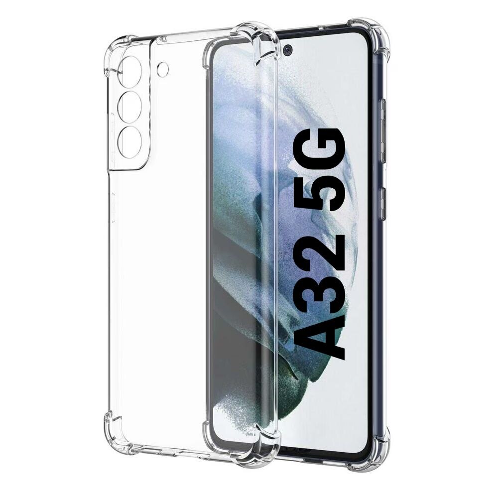 Husa de silicon antisoc pentru Samsung A32 5G (A326) Transparent