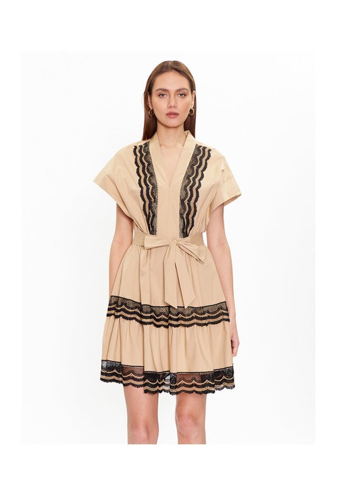 Rochie de vara Twinset, bej, dungi negre