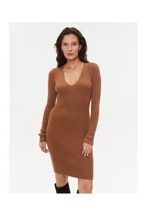 Rochie tricotata de dama Twinset, maro, M INTL