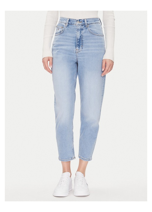 Blugi dama Tommy Jeans, talie inalta, albastru deschis