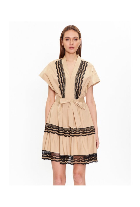 Rochie de vara Twinset, bej, dungi negre