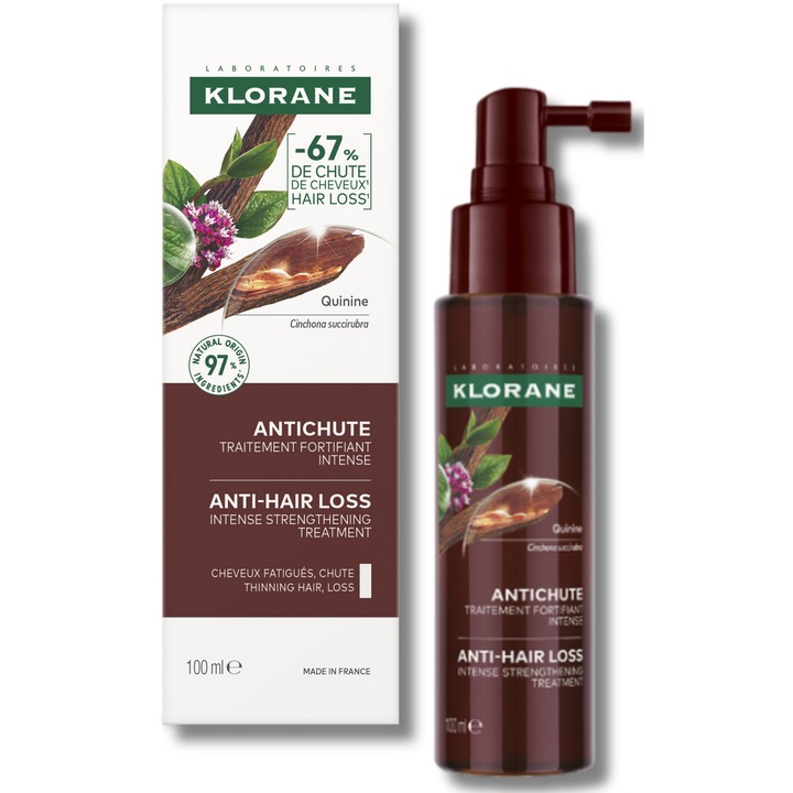 Serum Klorane impotriva caderii parului cu chinina, 100 ml