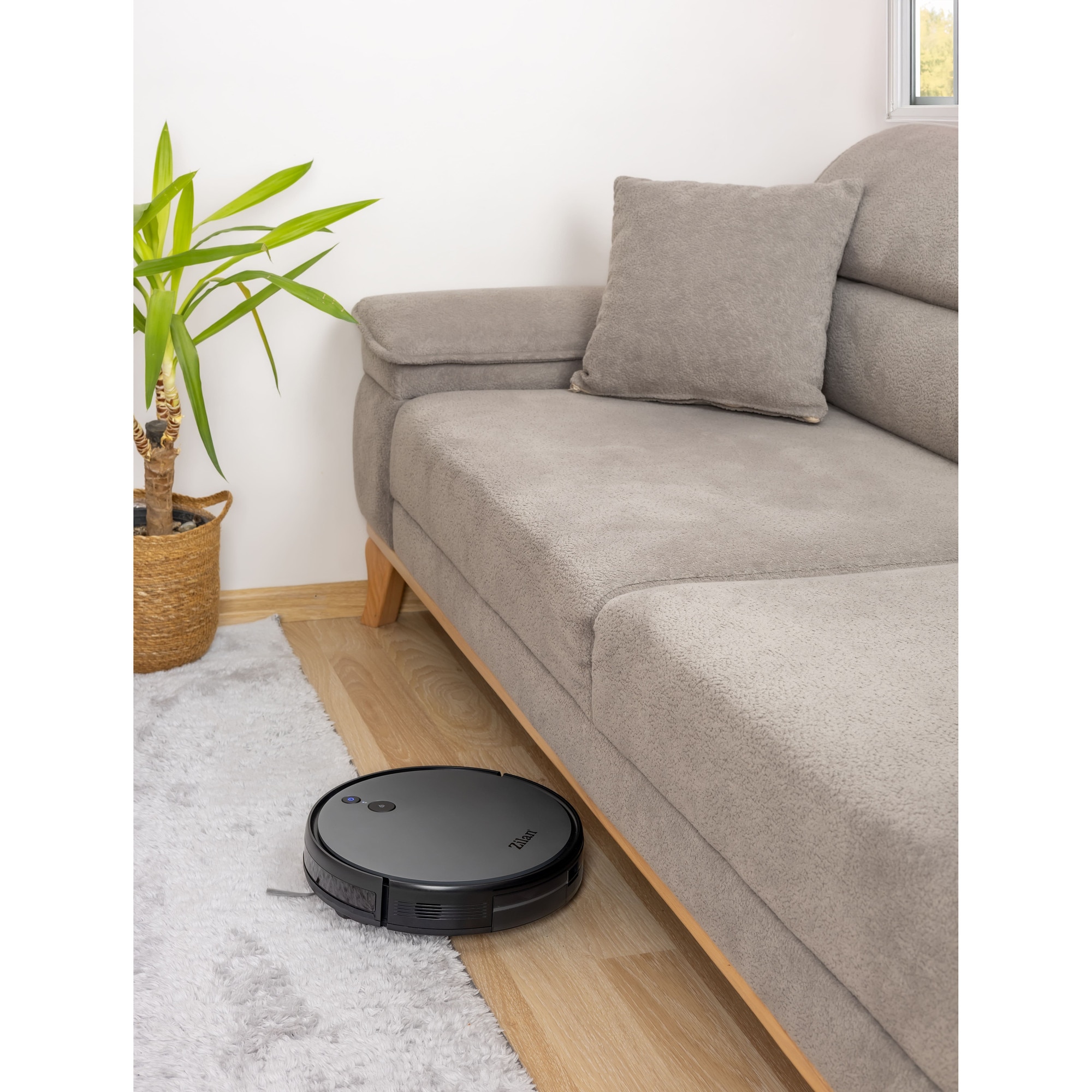 Aspirator robot Zilan ZLN4400, Functie WIFI, Giroscop, Telecomanda inclusa, Functionare 150 minute, 3200 mAh