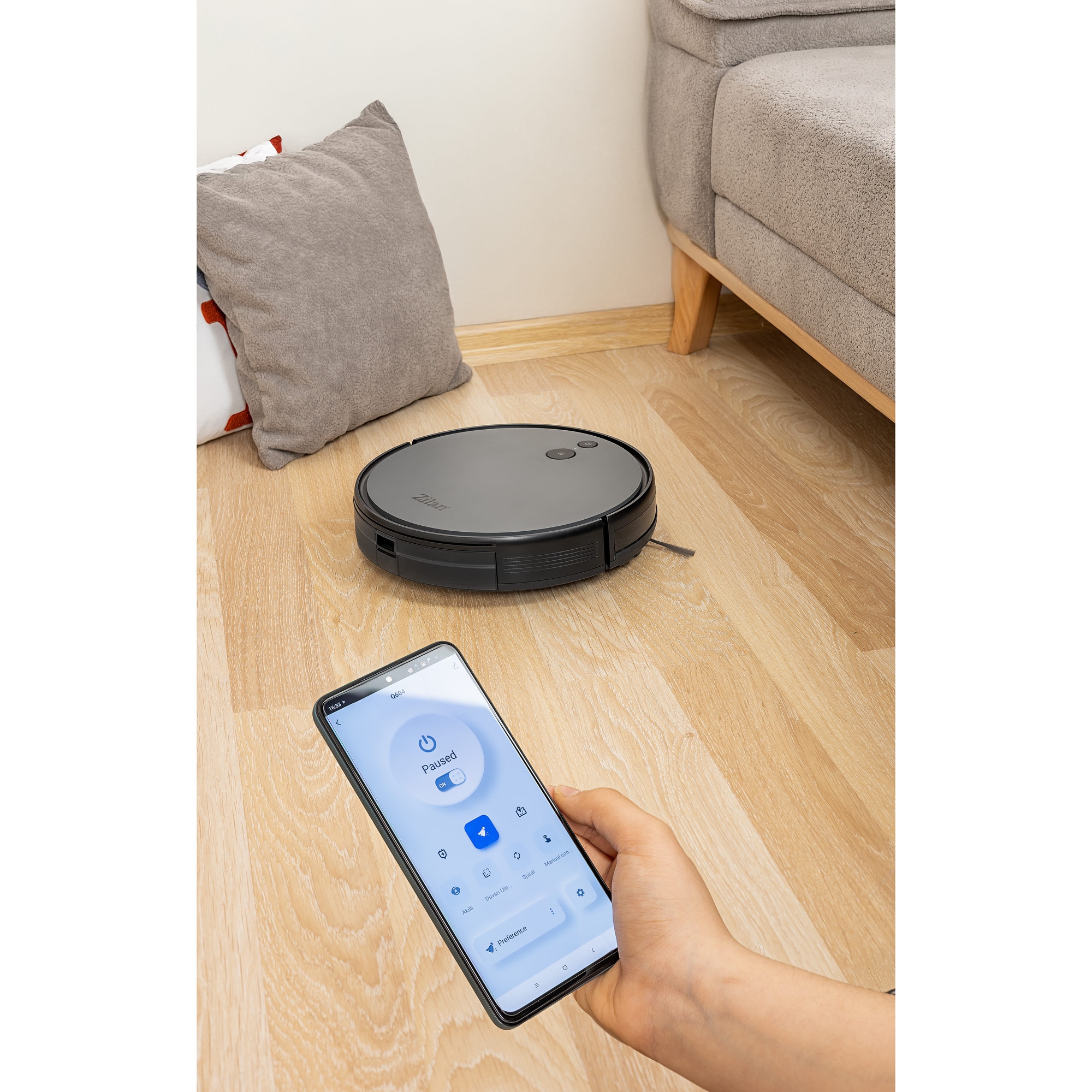 Aspirator robot Zilan ZLN4400, Functie WIFI, Giroscop, Telecomanda inclusa, Functionare 150 minute, 3200 mAh