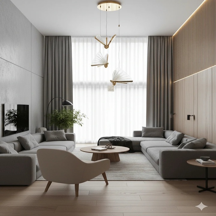 Лампа LED Magic Time Geiaro, метал златист, 36W, 3 цвята светлина, форма пеперуда