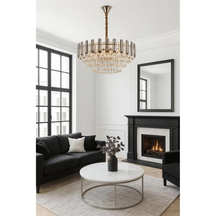 Полилей Magic Time Arenor, 10x E27, 2800-6500K, O600мм, кристали