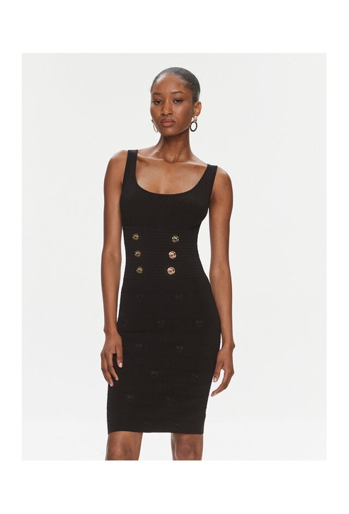 Rochie tricotata de dama Pinko 02879 A1LK, negru, L INTL