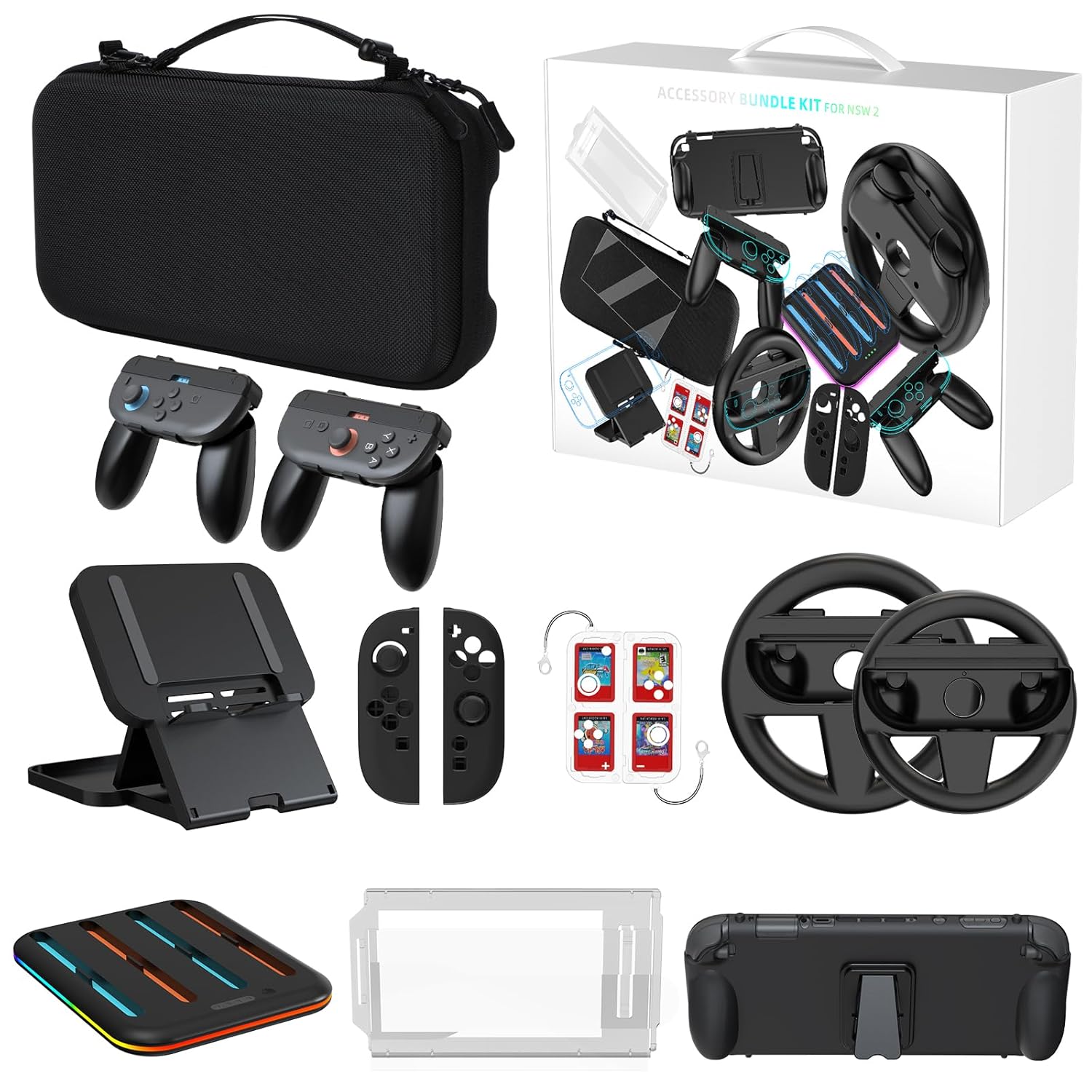 Set accesorii 12 in 1 pentru Nintendo Switch, husa de protectie
