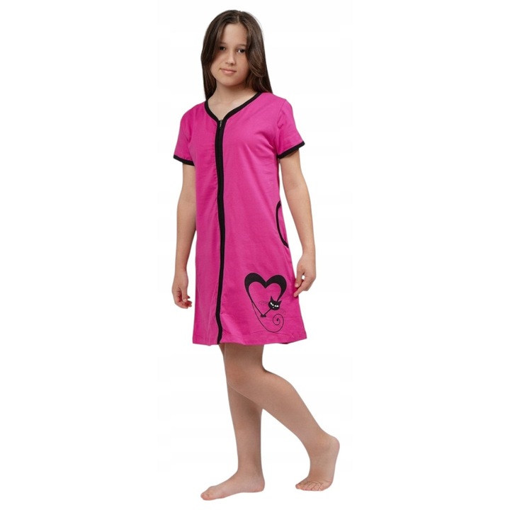 Rochie Pentru Fetite, Mod Kids, Mov, Si Buzunare Practice,Material: 100% Bumbac Poplin Premium