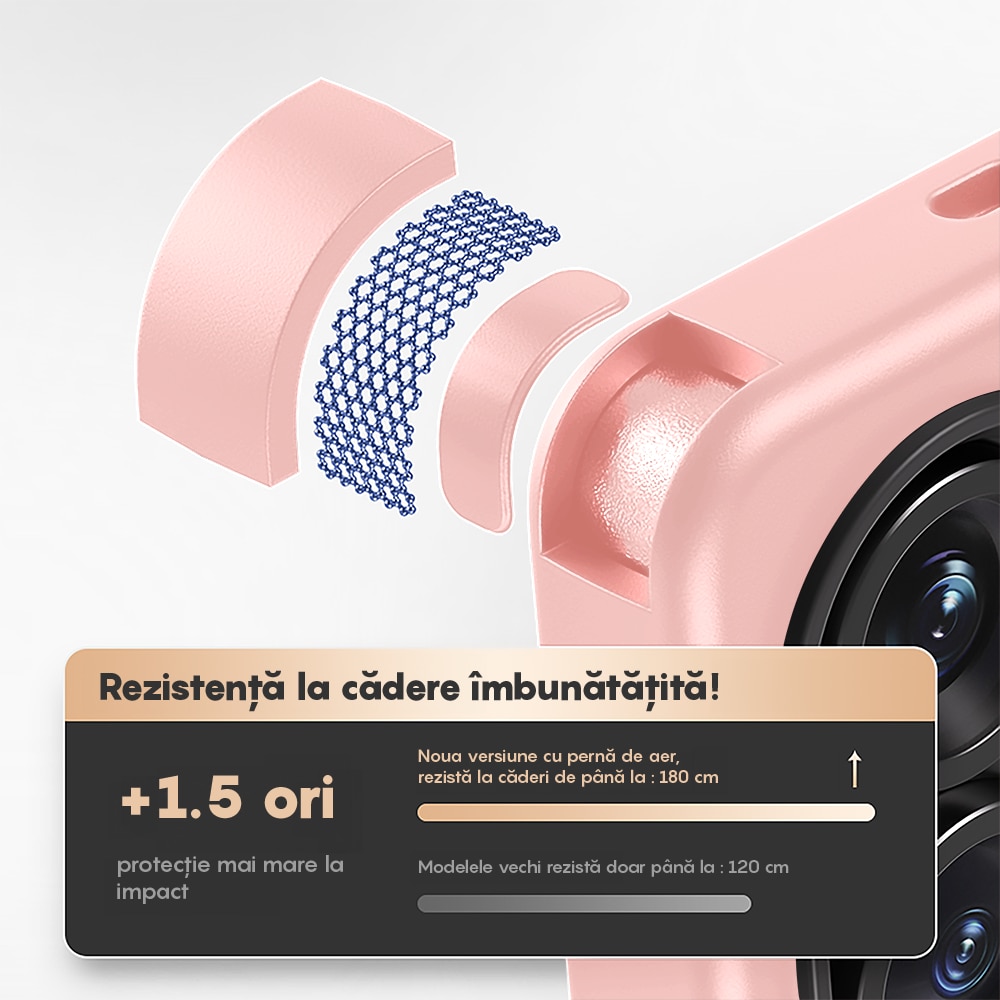 Husa compatibila cu Incarcare Magsafe pentru Samsung Galaxy S25 Ultra, CASEY STUDIOS™, de Protectie, Slim, pentru Incarcare Wireless, Margini Ridicate pentru Protectia Ecranului si a Camerelor, Roz