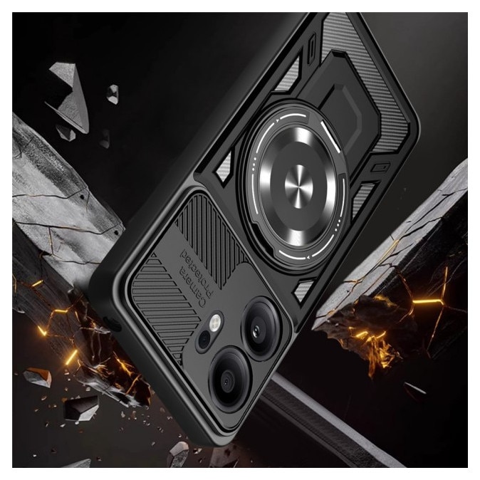 Husa Upzz® CamProtect Magnetic Pentru Oppo Reno14 F / 14 FS 5G, Materiale Premium, AntiShock, Purple