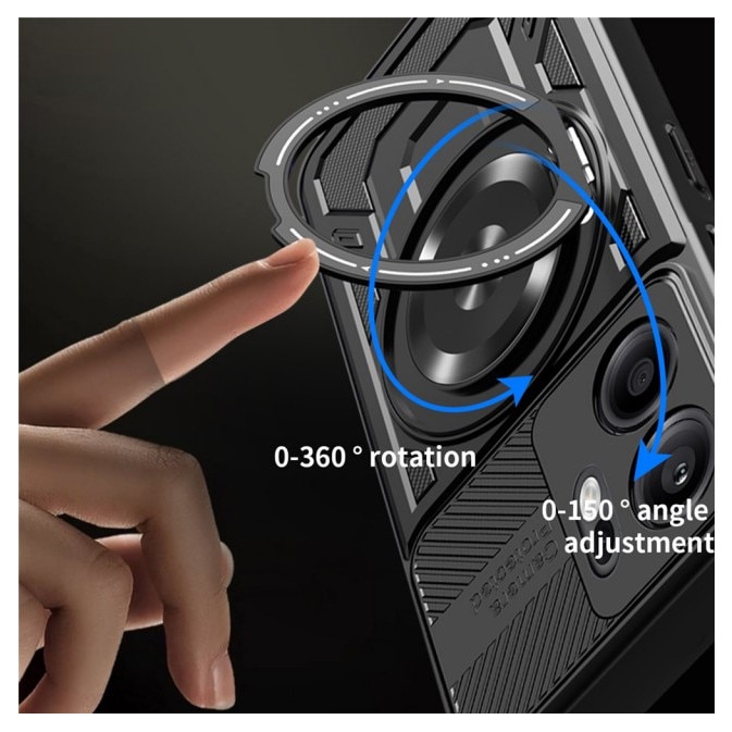 Husa Upzz® CamProtect Magnetic Pentru Oppo Reno14 F / 14 FS 5G, Materiale Premium, AntiShock, Purple