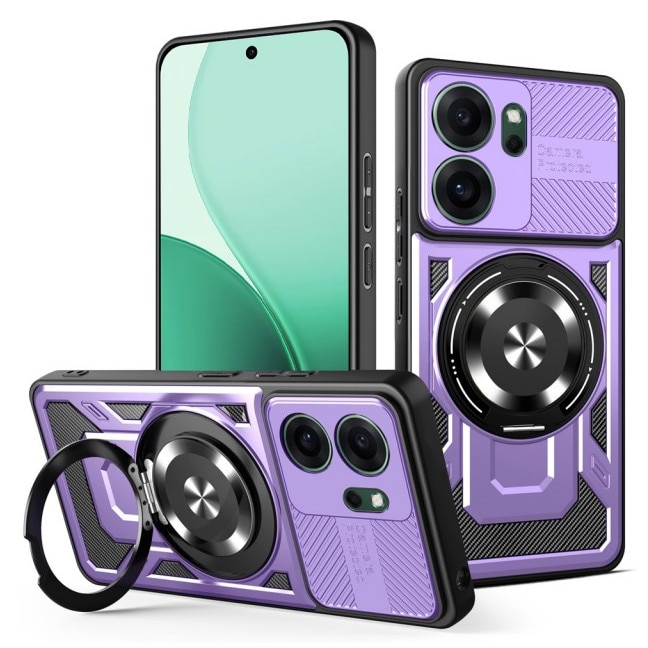 Husa Upzz® CamProtect Magnetic Pentru Oppo Reno14 F / 14 FS 5G, Materiale Premium, AntiShock, Purple