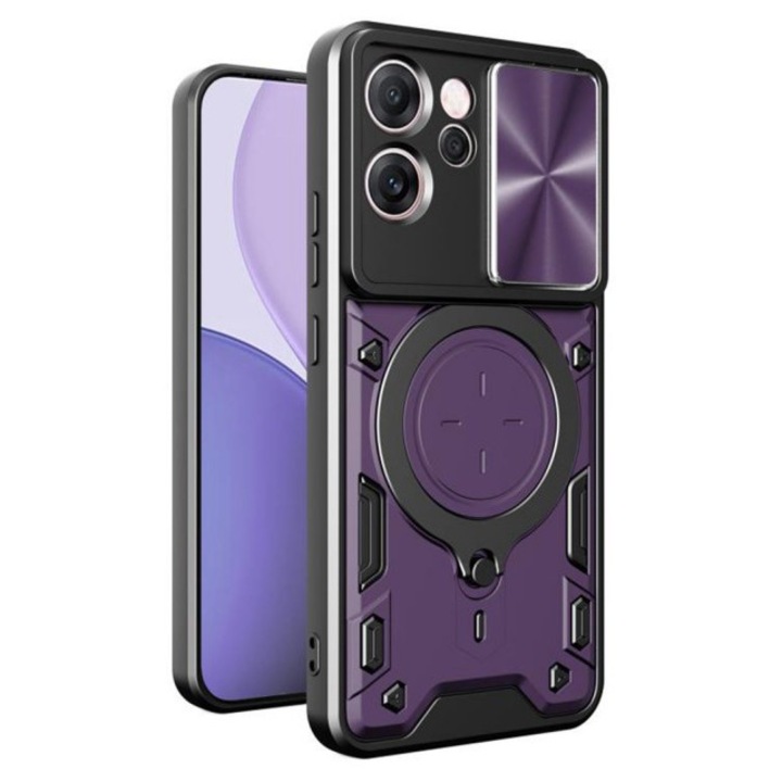 Husa Spate Upzz® CamGuard Compatibila Cu Oppo Reno14 F / 14 FS 5G, Super Protectie - Purple