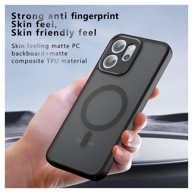Husa Upzz® Pure Pentru Oppo Reno14 F / 14 FS 5G, Functie Magsafe, Design Premium, Super Rezistenta, Negru