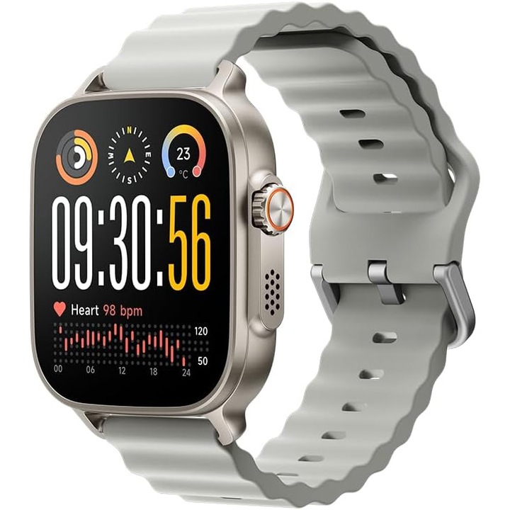 Okosóra Realme Watch 5, AMOLED 1.97", GPS, Titán Ezüst