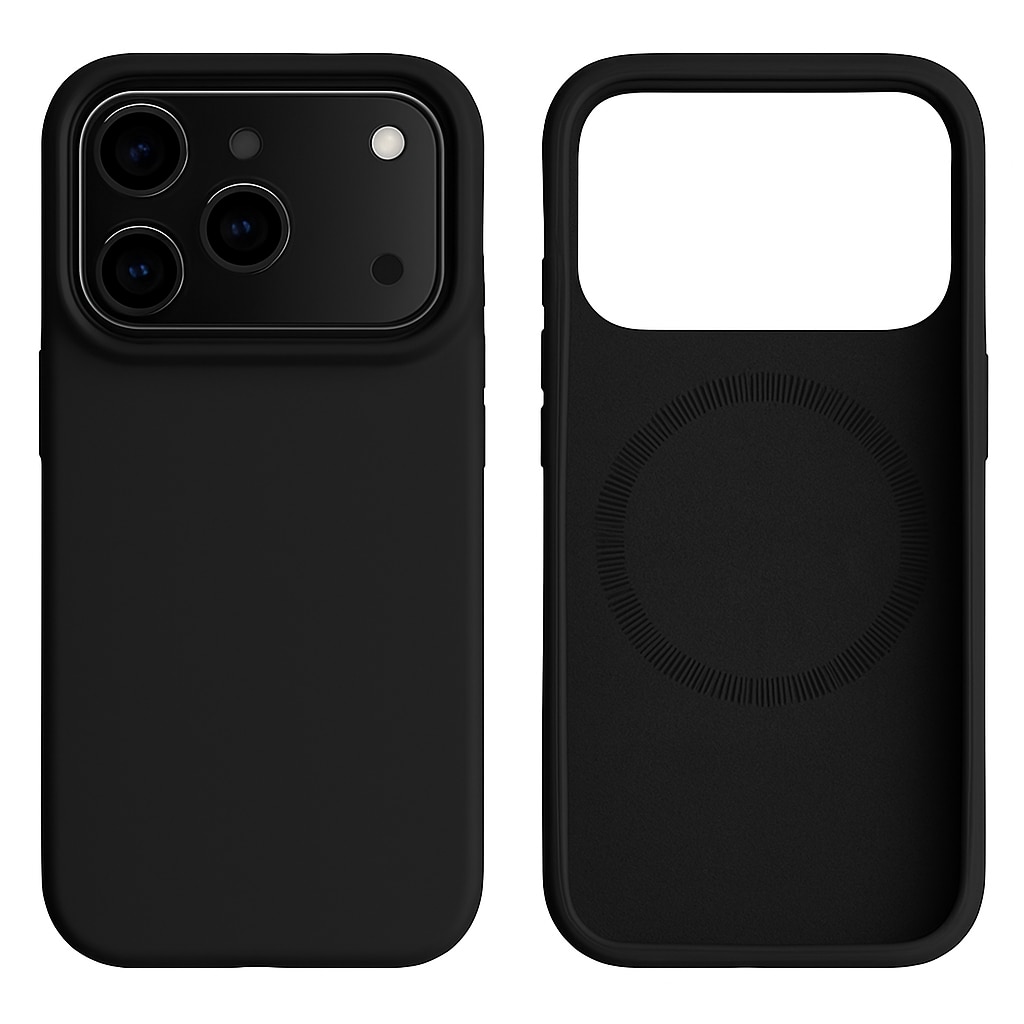 Husa silicon pentru iPhone 17, compatibila MagSafe, protectie camera, butoane dintr-o singura piesa