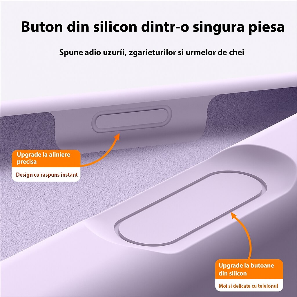 Husa silicon pentru iPhone 17, compatibila MagSafe, protectie camera, butoane dintr-o singura piesa