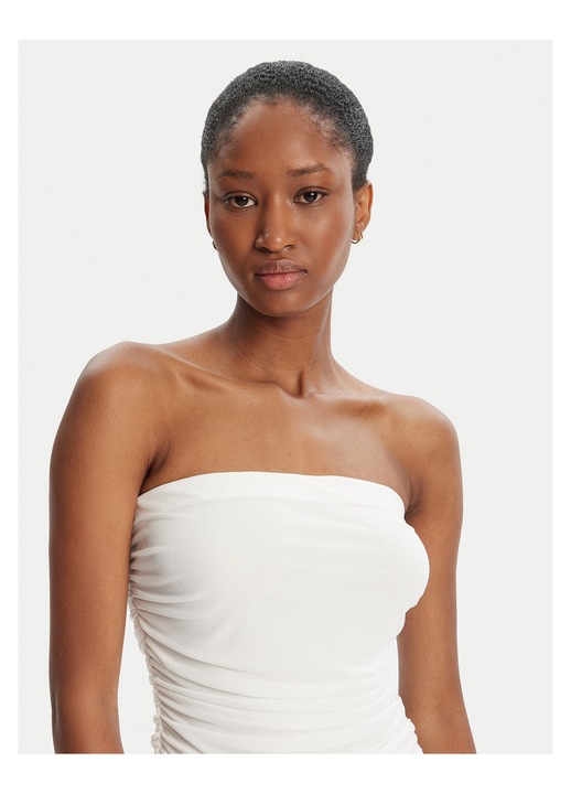 Rochie BARDOT, model ORCHID, alb