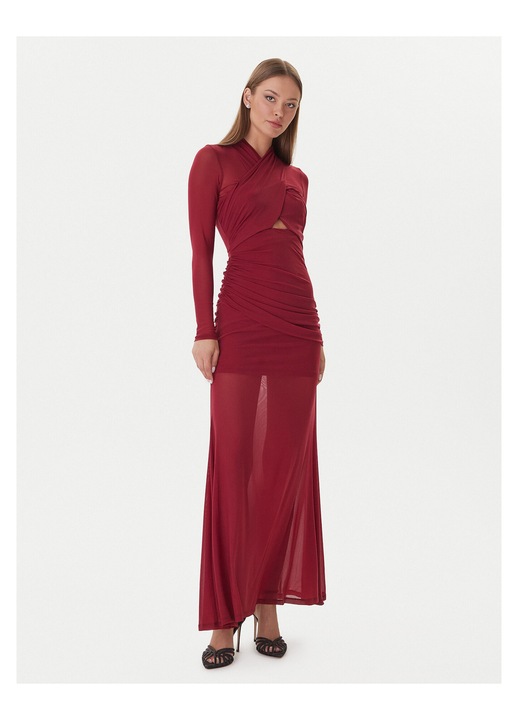 Rochie BARDOT, bordeaux nylon