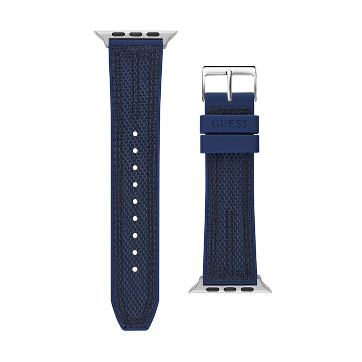 Csere szíj Apple Watch-hoz, Guess, műanyag, kék, One Size INTL