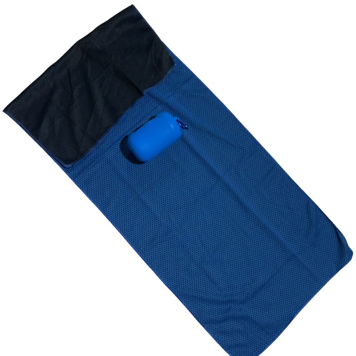 Mikroszálas törölköző sporttevékenységekhez szilikon tokkal, rögzítőkapoccsal FCB00001, univerzális, edzőterem, jóga, szabadtéri tevékenységek, gyorsan száradó, magas nedvszívó képességű, 100 x 30 cm