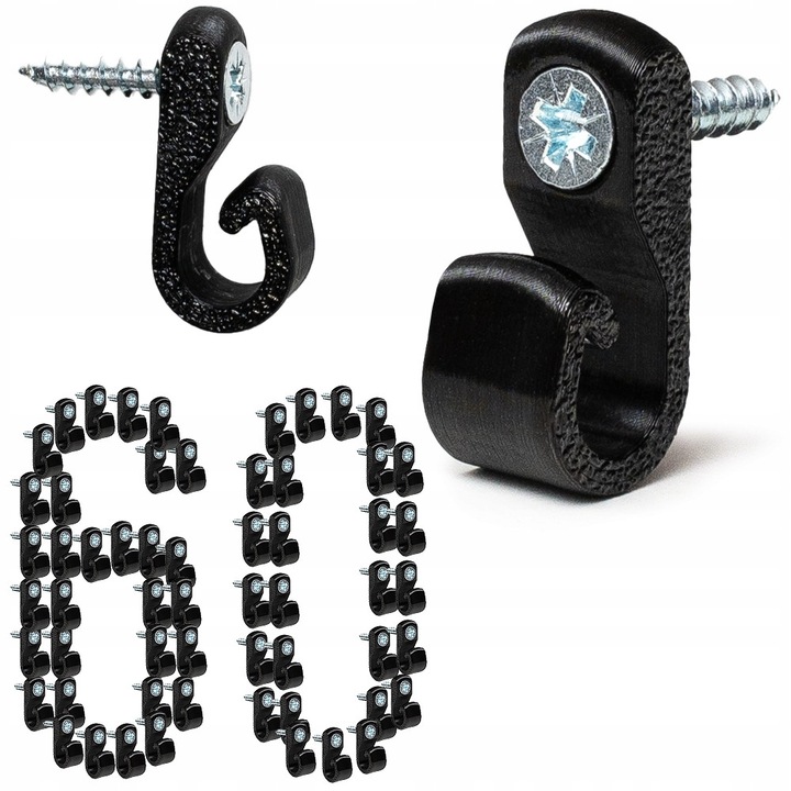 Carlige decorative pentru montarea luminilor de Craciun ghirlande suruburi OINCED