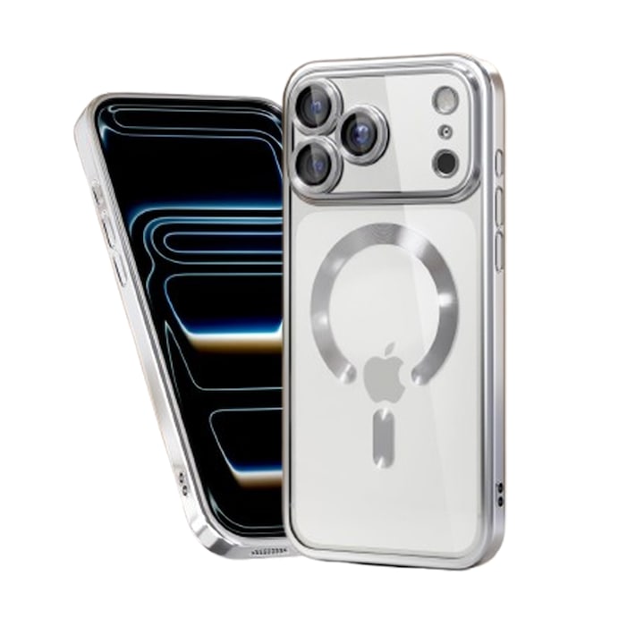 Калъф за телефон за iPhone 17 Pro Max, прозрачен, пълна защита на камерата, меки ръбове, съвместимост с MagSafe