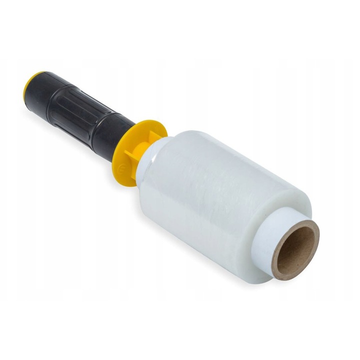 Set Folie Stretch Cu Desfacator, Neopak, Latime Folie 10 cm, Greutate Folie 0.3 kg, Grosime 23 Micrometri, Elasticitate 160%, 10 x 0.3 kg, Transparent