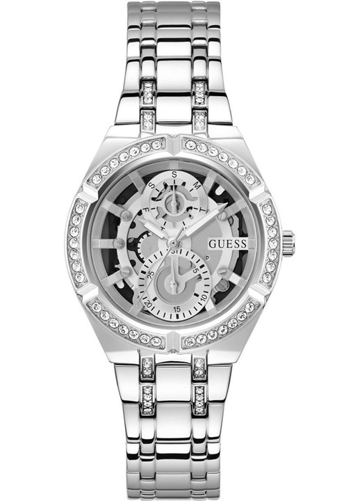 Ceas dama Guess Allara, argintiu