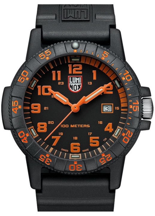 Ceas barbati Luminox Leatherback Sea Turtle 44mm, 10 ATM, negru