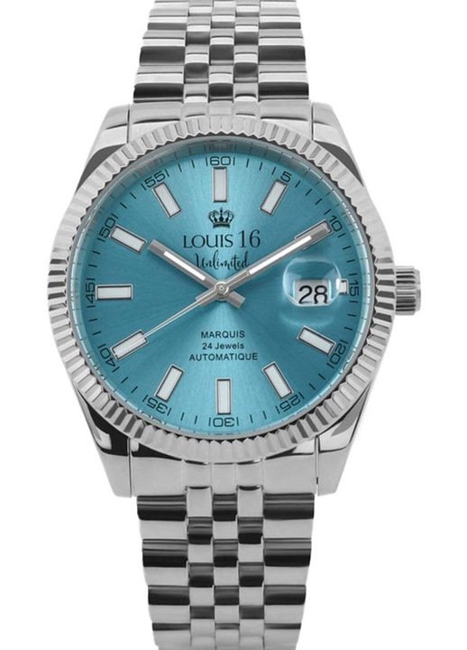 Ceas barbatesc Louis XVI, automat, 42mm, 5ATM