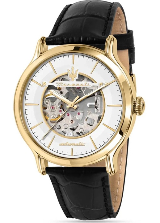 Ceas barbati, Maserati, Auriu/Negru