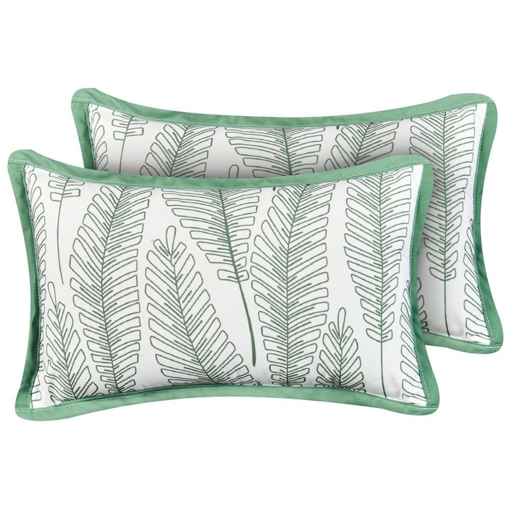 Set de 2 perne pentru exterior Meadow Imprimeu cu plante 30 x 50 cm Verde